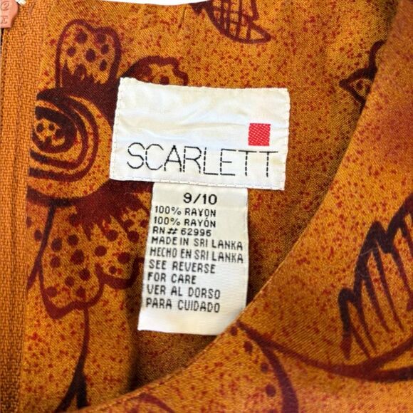 Scarlett Vintage Wrap Maxi Dress Artsy Boho Lagenlook Floral Sleeveless Size 10 - Picture 7 of 11